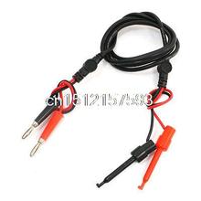 Multimeter Power Supply Dual Banana Plug to Test Hook Clip Probe 4ft 4 in 1 2024 - buy cheap