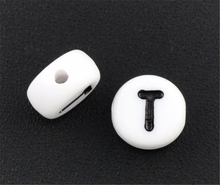 DoreenBeads 500Pcs Acrylic Alphabet/Letter "T" Flat Round Spacer Beads 7mm(B08347), yiwu 2024 - buy cheap