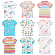 Camisa de verão para crianças, camiseta de algodão com estampa fofa para meninos e meninas de 2 a 6 anos, 2019 2024 - compre barato