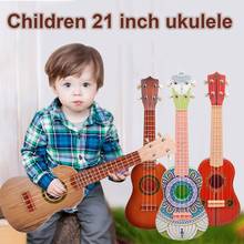 Музыкальные инструменты маленькая гитара игрушка укулеле начинающих 21 дюйм Защита окружающей среды обучение ABS креативный 2024 - купить недорого