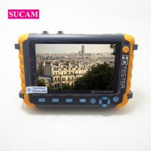SUCAM 5MP 4 в 1 AHD CCTV камера тестер 5 дюймов ЖК-экран монитор для AHD CVI, TVI CVBS камера тестирование поддержка Аудио Видео тест 2024 - купить недорого