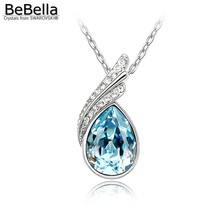 BeBella crystal pear pendant necklace with Crystals from Swarovski fashion jewelry for women girl Birthday Christmas gift 2024 - buy cheap