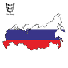 Earlfamily 10cm x 6cm estilo do carro rússia silhueta bandeira pára-choques decalque mapa bandeira jdm janela à prova dwaterproof água tronco decoração do carro adesivo 2024 - compre barato