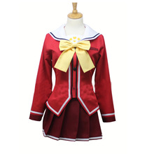 2017 New Anime Charlotte Nao Tomori Red School Uniform Cosplay Costume 2024 - buy cheap