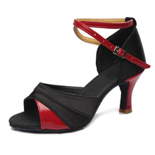 Free Shipping Fashion Women's Latin Pole Dance Shoes Ballroom high heels about 5/7CM tango red dance shoes comfortable sexy 2020 2024 - buy cheap