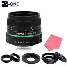 Newyi lente de câmera 35mm f1.6 segundo, lente de filme cctv para tv + montagem c para sony e mount a6000 a6300 a6100 a6000 segundo 2024 - compre barato