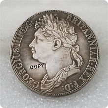 1830 reino unido george iv moeda coroa 4rix dólares moeda prata cópia 2024 - compre barato