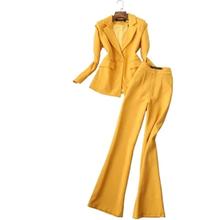 Autumn New Fashion Suit Women Pant Suits Female Ladies Suit Jacket + Bell-bottom Pants Two-piece Suit Women Women Outfits 2024 - buy cheap