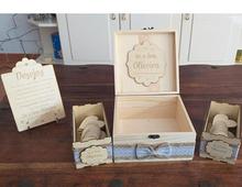 Livro de assinaturas personalizado rústico de madeira vintage casamento caixa de visitas alternativa destaque em caixa de desejos aniversário chá de bebê 2024 - compre barato