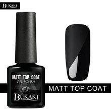 BUKAK 1pcs Matte Top Coat Nail Polish Nail Art Tips UV Gel Lacquer Hybrid French Manicure Soak Off Nail Dryer Matt Gel Varnish 2024 - buy cheap