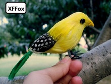 Pequeno modelo de espuma de vida real pássaro amarelo & pena simulação mini presente do pássaro sobre 12 cm xf0439 2024 - compre barato