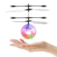 OCDAY Fly Flashing Ball Toys Hand Remote Control RC Helicopter Flying Quadcopter Drone LED Light Ball Funny Toy Gift For Kids 2024 - buy cheap