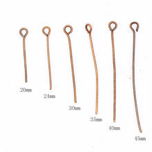New Fashion Cheap 20mm~45mm Eye Head Pin Copper Color Eye Head Pins Findings DIY Jewelry Making Jewelry Accessories 2024 - buy cheap
