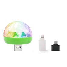 Mini USB led Christmas Party Lights Portable Crystal Magic Ball KTV DJ Disco Karaoke Decorations Light Colorful LED Stage Light 2024 - buy cheap