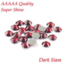 AAAAA-diamantes de imitación para fijación en caliente, cristales de cristal con parte posterior plana, de lujo, Siam oscuro, SS6, SS10, SS16, SS20, ss30 2024 - compra barato