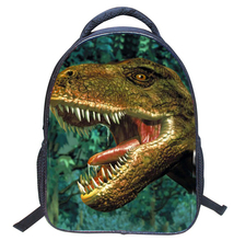 Pequeno 3d animais sacos de escola para meninos jurássico parque dinossauro mochila crianças do jardim infância ombro mochila infantil 2024 - compre barato