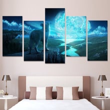 HD Printed The Wolf and the planet Painting on canvas room decoration print poster picture canvas Free shipping/ny-4304 2024 - buy cheap