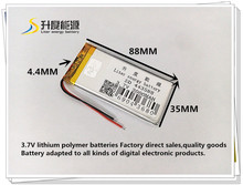 3.7V 2000mAH 443588 polymer lithium ion / Li-ion battery for viedo camera GPS mp4 MP5 MP3 POWER BANK DVR 2024 - buy cheap