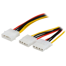 18AWG-fuente de alimentación del ordenador, Cable IDE de 8 pulgadas de 4 pines Molex LP4 macho a 2 hembra, divisor, Unidad de disco duro HDD DVD CD 2024 - compra barato