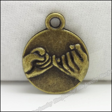 80pcs Vintage Charms Hand Pendant Antique bronze Zinc Alloy Fit Bracelet Necklace DIY Metal Jewelry Findings 2024 - buy cheap