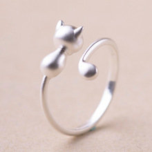 Real New Cat Rings for Women Lady Fashion Wedding Rings Adjustable Ring 2024 - buy cheap