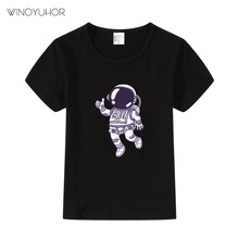 2020 Children T-shirt The Astronauts Space Cotton Child Shirt Short Sleeve T Shirts Kids Boys Girls Baby Clothes Tops Tee 2024 - buy cheap