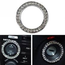 2018 Newest Car BUTTON START Switch Button Interior Decoration Rhinestone Ring Auto Car Accessories 2024 - buy cheap