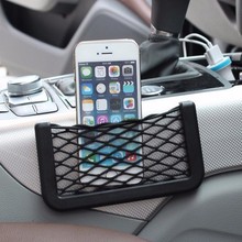 Bolsa de almacenamiento para teléfono de coche, organizador para interruptor, soporte lateral para asiento trasero, bolsillo negro 2024 - compra barato