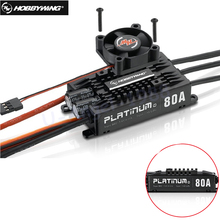 Оригинальная пустая форма Hobbywing Platinum Pro V4 80A 3-6S Lipo BEC, бесщеточный ESC для радиоуправляемого дрона, вертолета 2024 - купить недорого