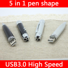 Usb Flash Drive 64GB Pen Drive 128GB 256GB GB GB 16 8 32GB TB TB 2 1 5in1 Ponteiro Laser USB 3.0 Pendrive Memory Stick Presente Presentes 2024 - compre barato