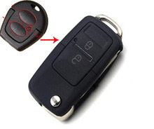 Unuct Blade Key Blanks FOB Case For VW Jetta 2 Buttons Modified Flip Folding Remote Key Shell 2024 - buy cheap