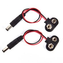 Conector de barril para Arduino, Cable de alimentación de batería de 9V, CC, Clip, tipo I T, 5 uds. 2024 - compra barato