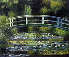 Landscape Oil Painting Japanese Bridge by Claude Monet Room decor Hand painted High quality 2024 - buy cheap