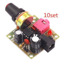 10Set/lot Smart Electronic DIY Kit LM386 Super Mini Audio Amplifier DIY Kit Suite Trousse Amplificador Module Board 3.5mm 3-12V 2024 - buy cheap