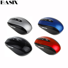 Basix Wireless mouse 2.4GHz USB Optical Gaming Mouse 1600DPI Adjustable Ergonomic Mice For Laptop PC Computer Mouse 2024 - buy cheap
