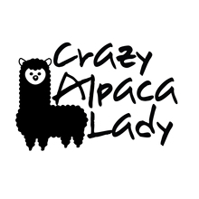 Crazy Alpaca Lady Decal Window Bumper Sticker Car Decor Farm Camelid Love Pet Car Sticker 2024 - buy cheap