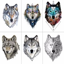Hxman-temporary wolf tattoo stickers 2024 - compre barato