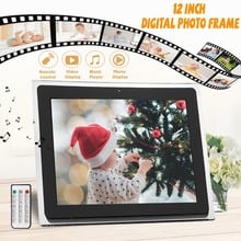 Marco de fotos Digital multifuncional LCD de 12 pulgadas, con reproductor MP3/MP4, de alta calidad, envío gratis 2024 - compra barato