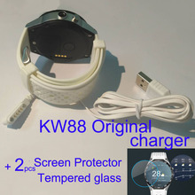 Kingwear kw88 kw08 kw18 dm98 dm368, relógio inteligente original, vidro temperado, protetor de tela, carregador de cabo de carregamento, película protetora 2024 - compre barato