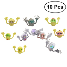 10 Pcs Halloween Ghost Nail Cover Creative Festive Stylish Fake Fingers Nail Set Party Supplies Funny Toys Figure Toy 2024 - buy cheap