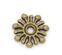 DoreenBeads Antique Bronze Snowflake Spacer Beads 9x9mm, vendido por pacote de 200 2024 - compre barato