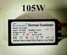 Transformador eletrônico, 105w, ac 220v a 12v, para painel de luz e lâmpada de cristal, g4, driver de contas, lâmpadas led, com mr11, mr16 2024 - compre barato