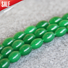 New Arrival 7x12mm Green Aventurine Stone Rice Beads Loose DIY Accessories Gifts Women 15inch Jewelry Making Design Wholesale 2024 - buy cheap