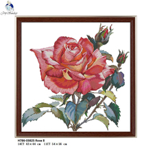 Joy Sunday H786 Rose Pattern Cross Stitch Kits 11CT Printed Fabric 14CT Canvas DMC Counted Chinese Cross-stitch Embroidery Set 2024 - buy cheap