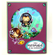 Little Mermaids Clear Stamps Seal for Scrapbooking Decorative Album Paper Cards Making Paper Crafts Transparent Stamps 4*6inch 2024 - buy cheap