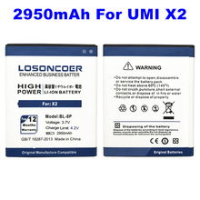 LOSONCOER New Battery 2950mAh BL-8P For UMI X2 VOTO X2 V5 DNS S5002 BL8P BL 8P High Capacity Mobile Phone Battery~In Stock 2024 - buy cheap