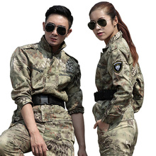 Homens roupas de caça python amarelo camuflagem terno militar do exército tático jaquetas + calças uniformes combate multicam ghillie ternos 2024 - compre barato