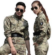 Hombre Ropa de caza amarillo Python traje de camuflaje ejército táctico militar chaquetas + Pantalones uniformes multicámara de combate Ghillie 2024 - compra barato