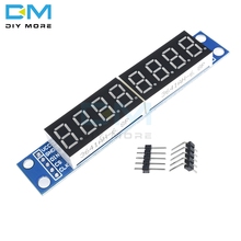 Matriz de puntos LED MAX7219, módulo de Control de pantalla Digital de 8 dígitos para Arduino 3,3 V 5V, controlador de serie de microcontrolador 2024 - compra barato