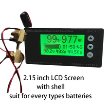 Máscara de medição de capacidade da bateria, 30a 150a 300a 500a coulomb, monitor de íon-lítio, lipo, lifepo4, testador de lcd, tamanhos 8-65v, 10-100v 2024 - compre barato